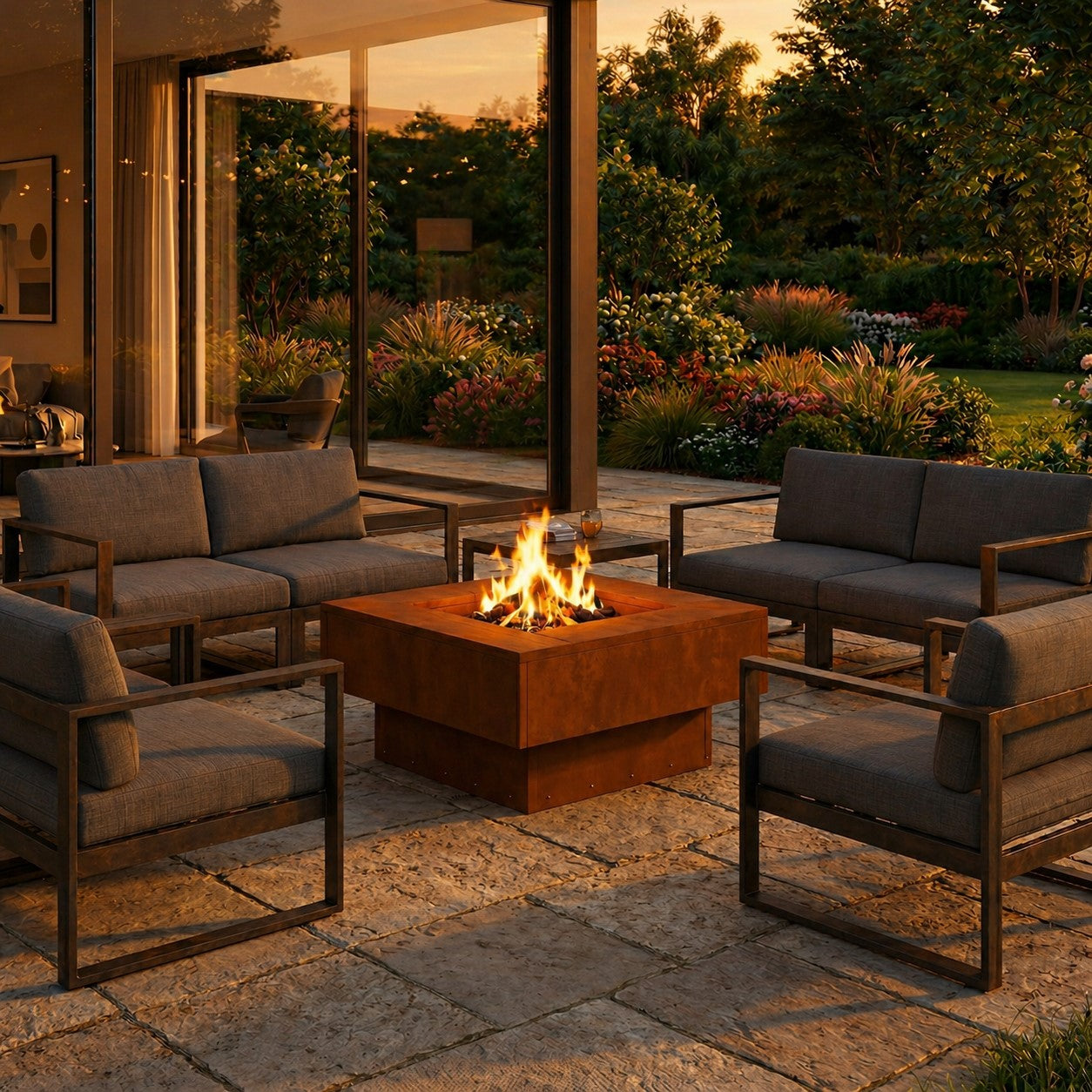 Brasero Signature en Acier Corten - 80cm