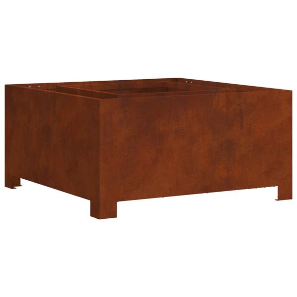 Brasero Carré en Acier Corten - 80cm