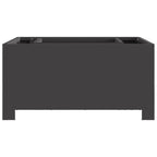 Brasero Carré en Acier Noir Mat - 80cm