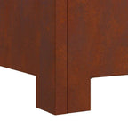 Brasero Carré en Acier Corten - 80cm