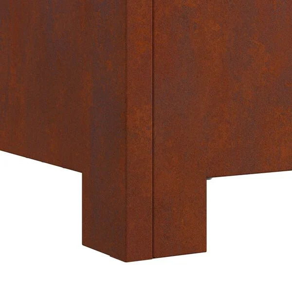 Brasero Carré en Acier Corten - 80cm